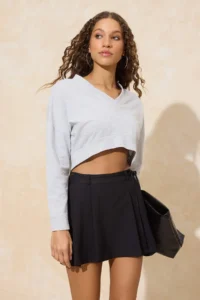 TRENDYOLMiLLA Black Inside OF shorts Mini Weaving pleated Shorts Skirt - Image 2