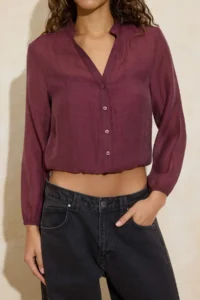 TRENDYOLMİLLA Plum Shirt - Image 3