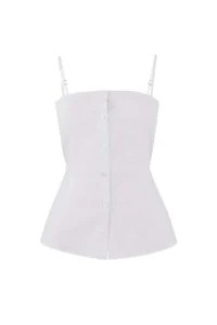 TRENDYOLMİLLA Limited Edition White 2 Sets fragmented Lycra Poplin Fitted Shirt - Image 3