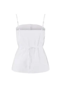 TRENDYOLMİLLA Limited Edition White 2 Sets fragmented Lycra Poplin Fitted Shirt - Image 4