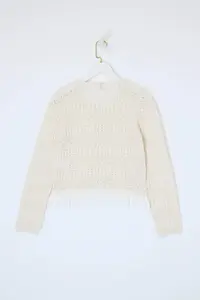 TRENDYOLMİLLA Stone Skirt Ucu Lace Garnili Cellular Knitwear Cardigan - Image 2