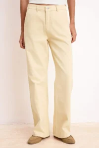 TRENDYOLMİLLA Stone Draped High Waist 100% Cotton Wide Leg jeans - Image 4