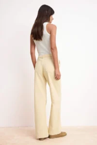 TRENDYOLMİLLA Stone Draped High Waist 100% Cotton Wide Leg jeans - Image 5