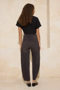 TRENDYOLMİLLA Brown Vintage Wash High Waist 100% Cotton barrel jeans - Image 4