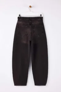 TRENDYOLMİLLA Brown Vintage Wash High Waist 100% Cotton barrel jeans - Image 6