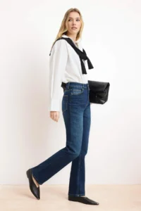 TRENDYOLMİLLA Mavi High Waist Less Flexible slim Fit skinny Leg jeans - Image 2