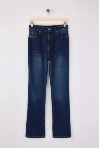 TRENDYOLMİLLA Mavi High Waist Less Flexible slim Fit skinny Leg jeans - Image 5