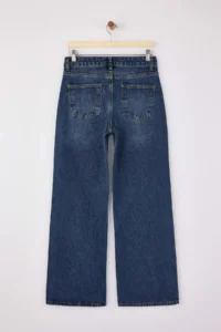 TRENDYOLMİLLA Dark Blue Regular Waist Wide Leg Wide Leg jeans - Image 6