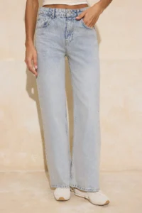 TRENDYOLMİLLA Light Blue High Waist Wide Leg Wide Leg jeans - Image 3