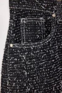 TRENDYOLMİLLA Black textured Material High Waist 100% Cotton barrel jeans - Image 7