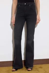 TRENDYOLMİLLA Limited Edition Black Shaping High Waist Ekstra Flexible Flare LONG Size jeans - Image 3