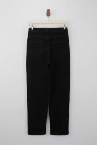 TRENDYOLMİLLA Dark Blue High Waist Middle Flexible Mom Bilek Size jeans - Image 6