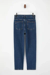 TRENDYOLMİLLA Dark Blue High Waist Ankle Size Low Flexible Mom jeans - Image 8