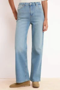 TRENDYOLMİLLA Mavi High Waist Middle Flexible Wide Leg Wide Leg jeans - Image 3