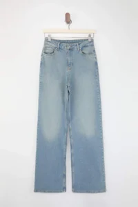 TRENDYOLMİLLA Mavi High Waist Middle Flexible Wide Leg Wide Leg jeans - Image 5