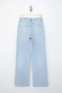 TRENDYOLMİLLA Mavi High Waist 100% Cotton Wide Leg Wide Leg jeans - Image 6