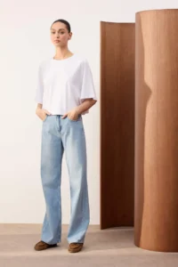 TRENDYOLMİLLA TRENDYOLMiLLA Wardrope Essentials Light Blue Flowy High Waist Wide Leg jeans - Image 6