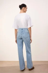 TRENDYOLMİLLA TRENDYOLMiLLA Wardrope Essentials Light Blue Flowy High Waist Wide Leg jeans - Image 8
