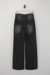TRENDYOLMİLLA TRENDYOLMiLLA Wardrope Essentials Anthracite FLORAL High Waist Wide Leg jeans - Image 11