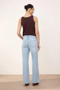 TRENDYOLMİLLA TRENDYOLMiLLA Wardrope Essentials Blue Low Waist 100% Cotton Wide Leg Wide Leg jeans - Image 4