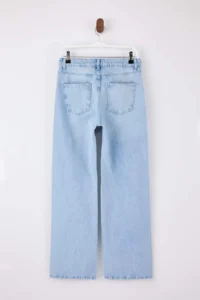 TRENDYOLMİLLA TRENDYOLMiLLA Wardrope Essentials Blue Low Waist 100% Cotton Wide Leg Wide Leg jeans - Image 6