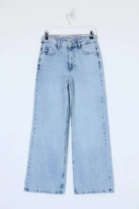 TRENDYOLMİLLA Premium Blue Special Material Regular Waist LONG Size 100% Cotton LOOSE Wide Leg jeans - Image 5