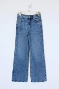 TRENDYOLMİLLA Mavi SOFT Tencel Blended High Waist Wide Leg jeans - Image 5