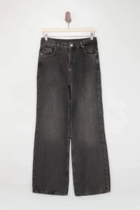 TRENDYOLMİLLA Black SOFT Tencel Blended High Waist Wide Leg jeans - Image 6