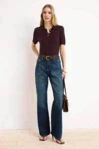 TRENDYOLMİLLA Dark Blue SOFT Tencel Blended High Waist Wide Leg jeans