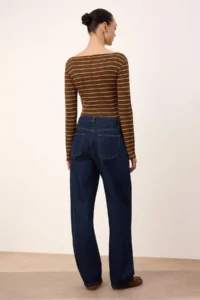 TRENDYOLMİLLA TRENDYOLMiLLA Wardrobe Essentials - Blue Flowy High Waist 100% Cotton barrel jeans - Image 4