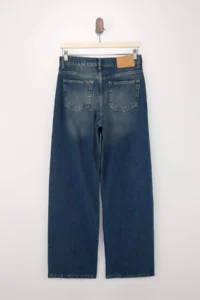 TRENDYOLMİLLA Premium Blue Special Material Draped Tencel Blended High Waist Short Size barrel jeans - Image 6