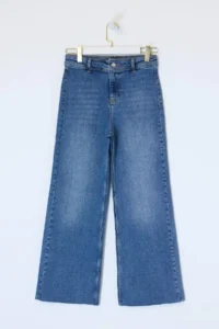 TRENDYOLMİLLA Mavi High Waist Less Flexible culotte Ankle Size jeans - Image 5