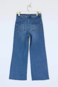 TRENDYOLMİLLA Mavi High Waist Less Flexible culotte Ankle Size jeans - Image 6