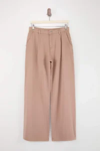TRENDYOLMİLLA Camel Draped Tencel Blended High Waist Wide Leg jeans - Image 5