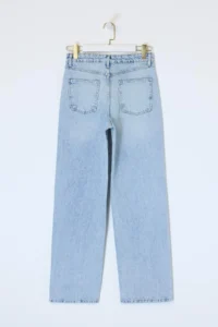 TRENDYOLMİLLA Mavi High Waist Straight/Plain Kesim 100% PamukluJeans - Image 6