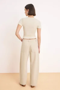 TRENDYOLMİLLA Mink High Waist barrel Fit 100% Cotton jeans - Image 4