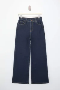 TRENDYOLMİLLA Dark Blue High Waist Middle Flexible Wide Leg Wide Leg jeans - Image 5