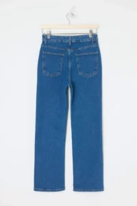 TRENDYOLMİLLA Mavi High Waist Middle Flexible Straight Plain Kesim jeans - Image 6