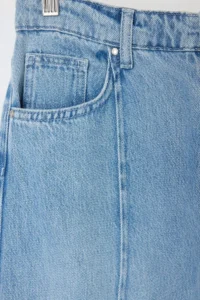 TRENDYOLMİLLA Mavi High Waist Wide Leg Tencel Blended jeans - Image 3