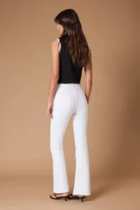 TRENDYOLMİLLA White High Waist Ekstra Flexible Flare flared leg jeans - Image 4