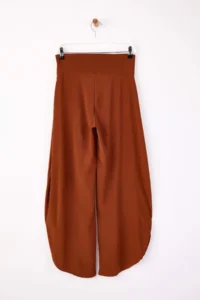 TRENDYOLMİLLA Brick Rejection barrel Seasonal Elastic Accessory Detailed Regular Waist Flexible Knitting Pants - Image 6