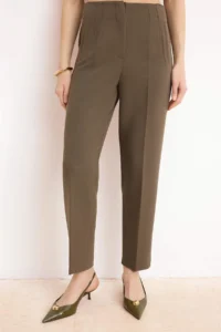 TRENDYOLMİLLA Mink Premium High Waist Cigarette Pattern Pensli Bilek Size Material  Pants - Image 3