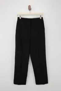 TRENDYOLMİLLA Black Premium Satin Surface Cigarette Dress Pants - Image 5