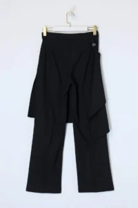 TRENDYOLMİLLA Limited Edition Black Skirt Covered Wide Leg/Wide Leg Dress Pants - Image 6