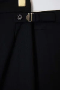 TRENDYOLMİLLA Limited Edition Black Skirt Covered Wide Leg/Wide Leg Dress Pants - Image 7