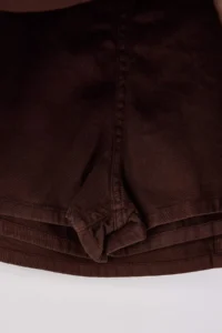 TRENDYOLMiLLA Brown Slit Detailed Denim Shorts Skirt - Image 6