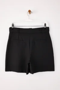 TRENDYOLMiLLA Black Arched Short Material Shorts & Bermuda - Image 7