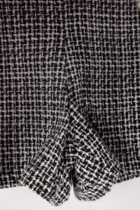 TRENDYOLMiLLA Black-Multicolored Arched Tweed Mini Shorts Skirt - Image 2