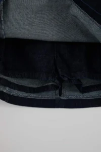 TRENDYOLMiLLA Dark Blue Accessory/Trok Detailed 100% Cotton Denim Shorts Skirt - Image 6