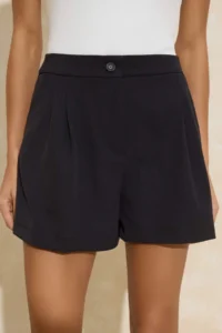 TRENDYOLMiLLA Black Mini Basic Material Shorts & Bermuda - Image 3